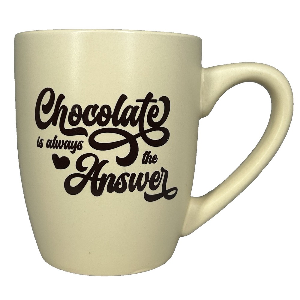 Hershey's Mug Chocolate Is Always The Answer Galerie Coffee Tea Cup Tan Brown